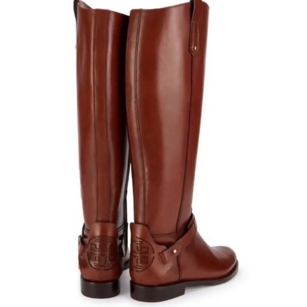 Tory Burch Derby Riding Boot in Almond 8.5. Worn once!!!